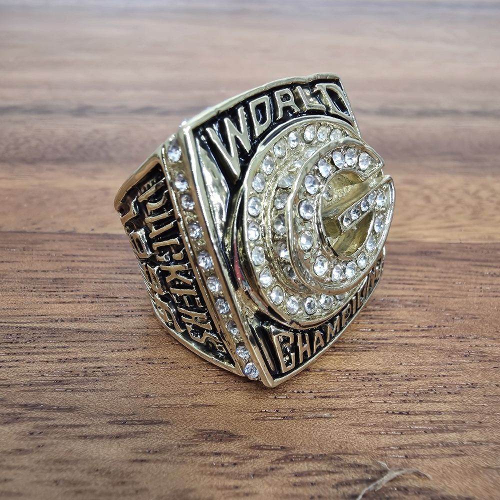 Green Bay Packers Championship Ring Size 9‎ 1996 Gold Favre Super Bowl Fan